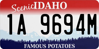 ID license plate 1A9694M