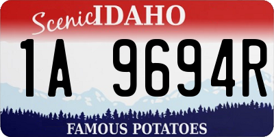 ID license plate 1A9694R
