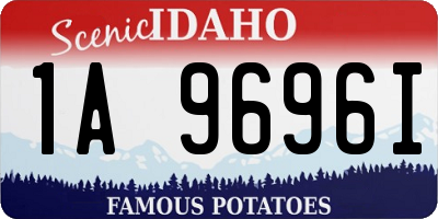 ID license plate 1A9696I
