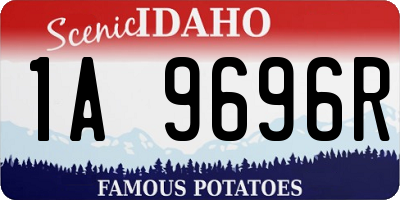 ID license plate 1A9696R