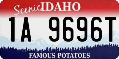 ID license plate 1A9696T