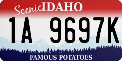 ID license plate 1A9697K