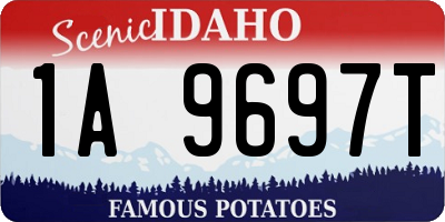 ID license plate 1A9697T