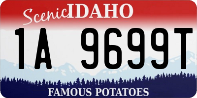 ID license plate 1A9699T
