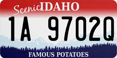 ID license plate 1A9702Q