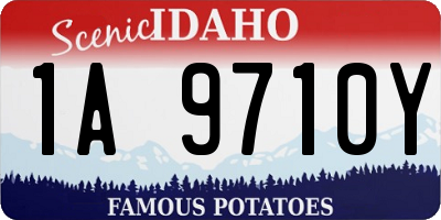 ID license plate 1A9710Y
