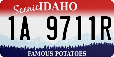 ID license plate 1A9711R
