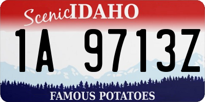 ID license plate 1A9713Z
