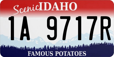 ID license plate 1A9717R