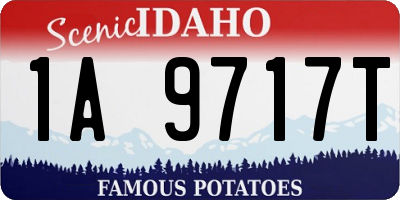 ID license plate 1A9717T