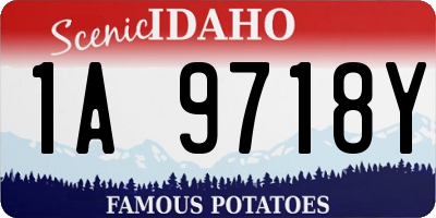 ID license plate 1A9718Y