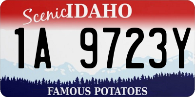 ID license plate 1A9723Y
