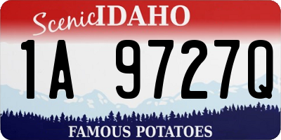 ID license plate 1A9727Q