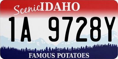 ID license plate 1A9728Y