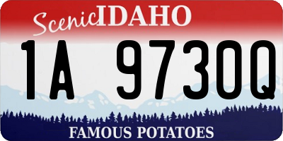 ID license plate 1A9730Q