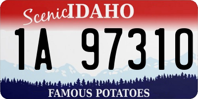 ID license plate 1A9731O