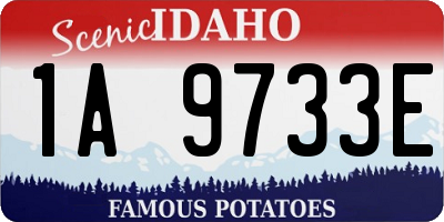 ID license plate 1A9733E