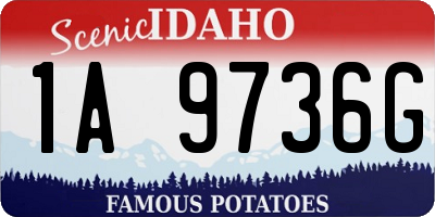 ID license plate 1A9736G