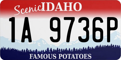 ID license plate 1A9736P