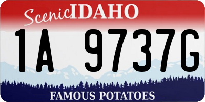 ID license plate 1A9737G