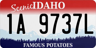 ID license plate 1A9737L