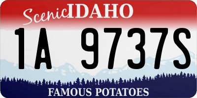 ID license plate 1A9737S