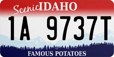 ID license plate 1A9737T