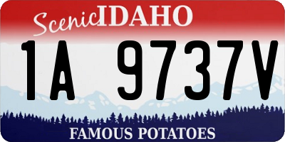 ID license plate 1A9737V