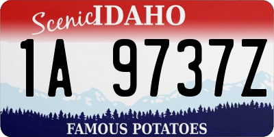 ID license plate 1A9737Z