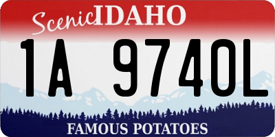 ID license plate 1A9740L