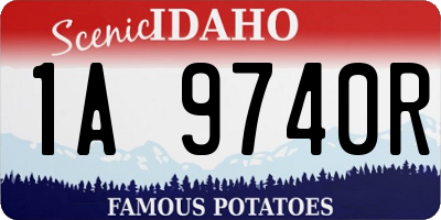 ID license plate 1A9740R
