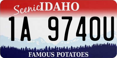 ID license plate 1A9740U