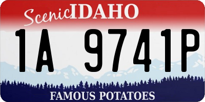 ID license plate 1A9741P