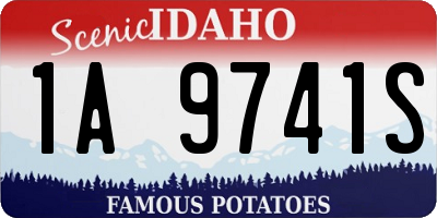 ID license plate 1A9741S