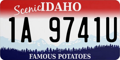 ID license plate 1A9741U