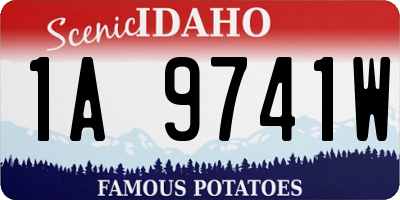 ID license plate 1A9741W