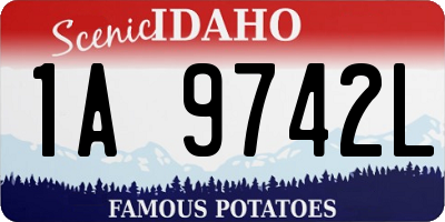 ID license plate 1A9742L