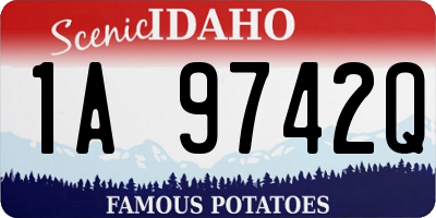 ID license plate 1A9742Q