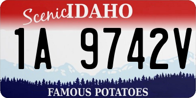 ID license plate 1A9742V