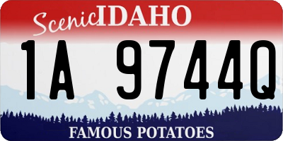 ID license plate 1A9744Q
