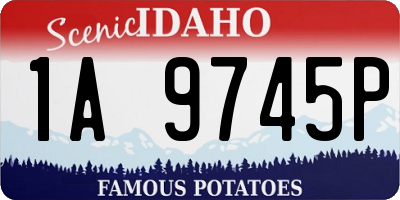 ID license plate 1A9745P