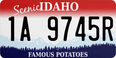 ID license plate 1A9745R