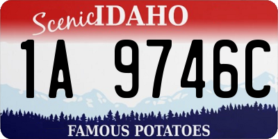 ID license plate 1A9746C