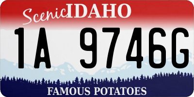 ID license plate 1A9746G