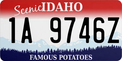 ID license plate 1A9746Z