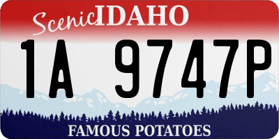 ID license plate 1A9747P