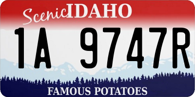 ID license plate 1A9747R