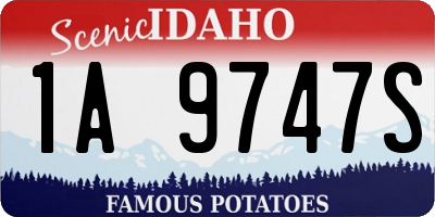 ID license plate 1A9747S