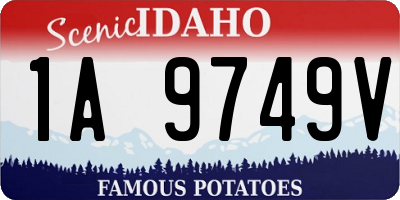 ID license plate 1A9749V