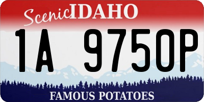 ID license plate 1A9750P